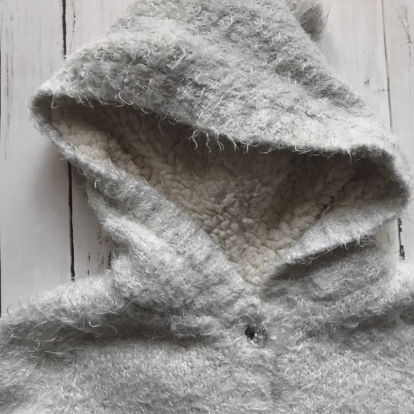 Cynthia Rowley Toddler Girl Hooded Fuzzy Sweater - Picture 3 of 11